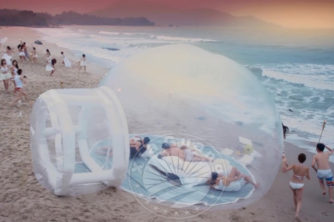 濠江充气球形帐篷